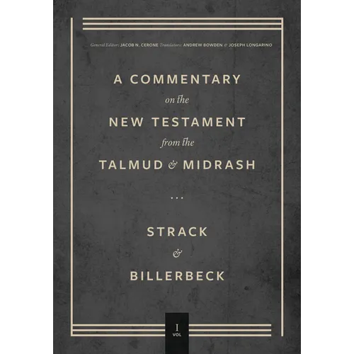 Commentary on the New Testament from the Talmud and Midrash: Matthew