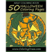 Adult Coloring Book: 50 Halloween Coloring Pages