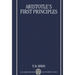 Aristotle's First Principles