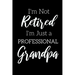 I'm Not Retired, I'm a Professional Grandpa: Funny Notebook For Grandads (Retirement Gifts For Men, Great For Father's Day, Birthdays. Christmas...)