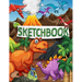 Sketchbook: 120 Blank Pages with a Cute Dino Character (Sketchbook for Kids)