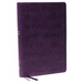 KJV Holy Bible: Large Print with 53,000 Cross References, Purple Leathersoft, Red Letter, Comfort Print (Thumb Indexed): King James Version (Verse Art