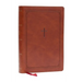 KJV Giant Print End-Of-Verse Reference Bible, Brown Leathersoft, Red Letter, Comfort Print