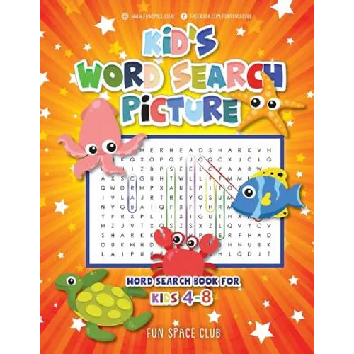 Kid's Word Search Picture: Word Search Book for Kids 4-8