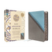 NIV Application Bible, Leathersoft, Teal/Grey, Red Letter, Thumb Indexed, Comfort Print: Bringing the Ancient Message of the Bible Into Your World