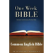 One Week Bible CEB: Scripture Summarizing the Holy Bible (TM)