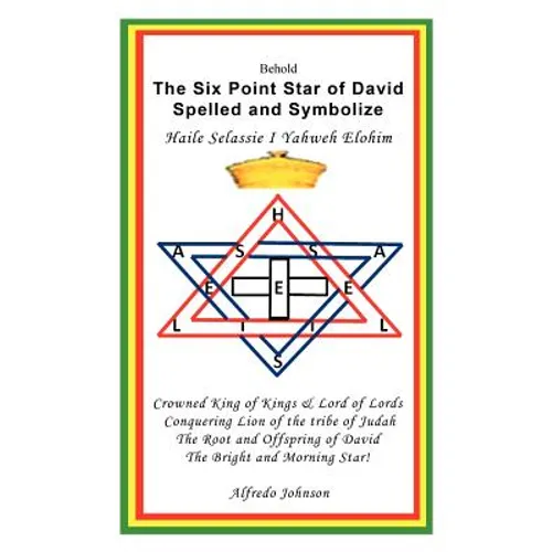 The Six Point Star of David Spelled and Symbolize Haile Selassie I: Yahweh Elohim
