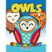 Owls Coloring Book for Kids: Cute animals Large Patterns to Color for Kids Ages 2-4,4-8