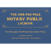 The One-Per-Page Notary Public Logbook: The Only Logbook That Protects Every Client's Privacy