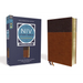 NIV Study Bible, Fully Revised Edition, Large Print, Leathersoft, Brown, Red Letter, Comfort Print