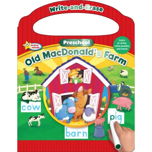 Active Minds Write-And-Erase Preschool Old Macdonald's Farm