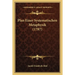 Plan Einer Systematischen Metaphysik (1787)