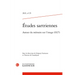 Etudes Sartriennes: Autour Du Memoire Sur l'Image (1927)