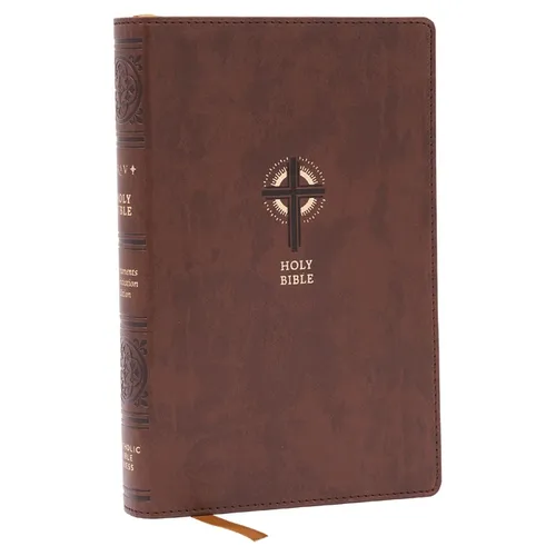 Nrsvce Sacraments of Initiation Catholic Bible, Brown Leathersoft, Comfort Print