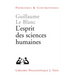 L'Esprit Des Sciences Humaines