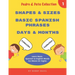Learn Basic Spanish to English Words: Shapes & Sizes - Basic Spanish Phrases - Days & Months