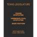 Texas Statutes Vernon's Civil Statutes 2020 Edition: West Hartford Legal Publishing