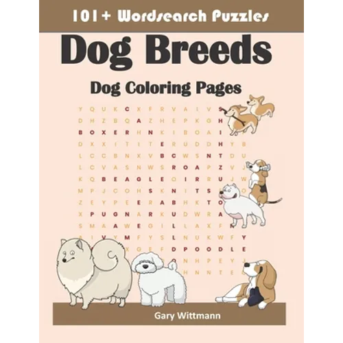 101+ Word Search Puzzles Dog Breeds: Dog Coloring Pages