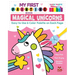 My First Painting Book: Magical Unicorns: Easy-To-Use 6-Color Palette on Each Page