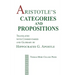 Aristotle's Categories and Propositions
