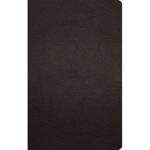 ESV Thinline Bible, Red Letter (Buffalo Leather, Deep Brown)