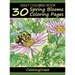 Adult Coloring Book: 30 Spring Blooms Coloring Pages