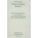 Einen Anfang finden!