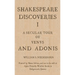 Shakespeare Discoveries I: A Secular Tour of "Venus and Adonis"