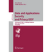 Data and Applications Security and Privacy XXIV: 24th Annual Ifip Wg 11.3 Working Conference, Rome, Italy, June 21-23, 2010, Proceedings