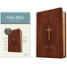 KJV Thinline Reference Bible, Filament Enabled (Leatherlike, Reverent Cross Dark Brown, Red Letter)