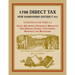 1798 Direct Tax New Hampshire District #13, Consisting of the Towns of Alton, Brookfield, Effingham, Middleton, New Durham, Ossipee, Tuftonboro, Wakef