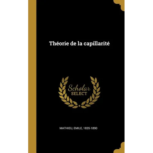 Théorie de la capillarité