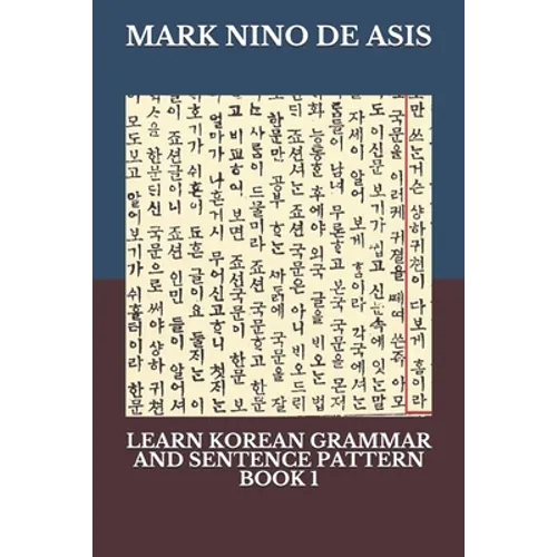 Learn Korean Grammar and Sentence Pattern Book 1