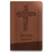Santa Biblia de Promesas Reina Valera 1960 / Jesús Para Todos / Letra Grande / Tamaño Manual / Piel Especial Con Índice Y Cierre / Café // Spanish Pro