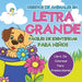 Diseños de Animales en Letra Grande Fáciles de Identificar Para Niños: Libro de Colorear para Preescolares