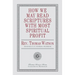 How We May Read Scriptures with Most Spiritual Profit
