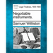 Negotiable Instruments.