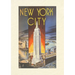 Vintage Lined Notebook New York City, Empire State Building