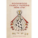 Rookwood Family Papers, 1606-1761