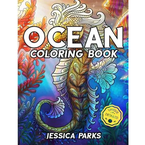 Ocean Coloring Book: Adult Coloring Book: 30 Stress Relieving Ocean Marine Life Animal Designs for Anger Release, Adult Relaxation and Meditation - Paperback