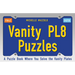 Vanity Pl8 Puzzles: A Puzzle Book Where You Solve the Vanity Plates