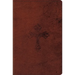 ESV Compact Bible (Trutone, Walnut, Weathered Cross Design)
