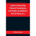 Letters Concerning Poetical Translations, And Virgil's and Milton's Arts of Verse, &c.