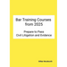 Prepare to Pass Bar Training Courses from 2025 Civil Litigation and Evidence Revision