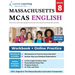 MCAS Test Prep: Grade 8 English Language Arts Literacy (ELA) Practice Workbook and Full-length Online Assessments: Next Generation Massachusetts Compr