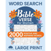 Word Search Bible Verse for Women (Large Print): Positive and Inspiring Brain Games Word Find Puzzles, Encouraging Faith, Religion and Psalms for Adul