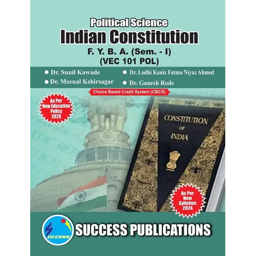 Indian Constitution(F.Y.B.A, Sem.-I) SPPU-Text(English)