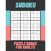 Sudoku Puzzle Books For Adults: sudoku brain game, sudoku puzzles with solutions, sudoku puzzles for adults