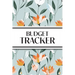 Budget Tracker (Orange and White Flowers): 6"x9" Monthly Finance Organizer for Expenses, Savings, and Debt; Manage Your Money Notebook