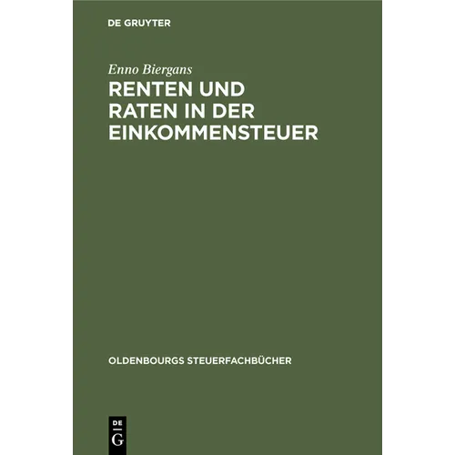Renten und Raten in der Einkommensteuer